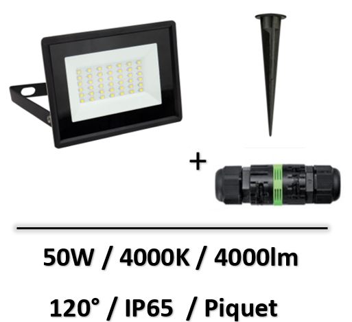 projecteur-led-50W-noir