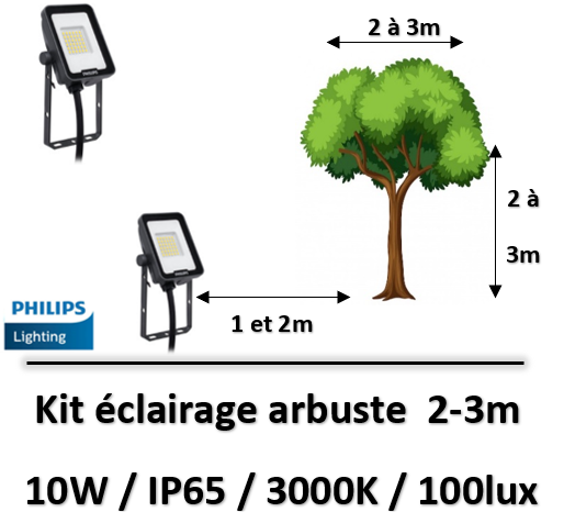 kit-eclairage-arbuste-philips