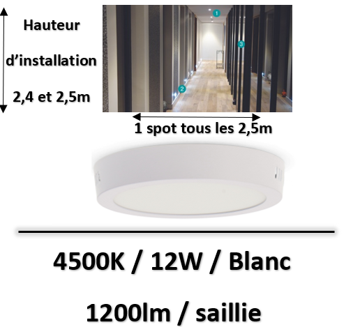 spot-led-saillie-couloir