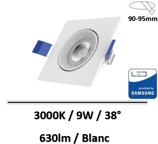 spot-led-carre-9W