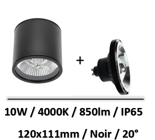 spot-led-saillie-noir
