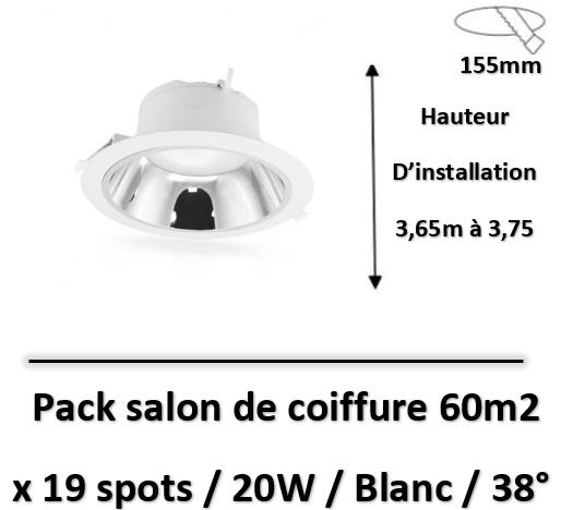 eclairage salon de coiffure