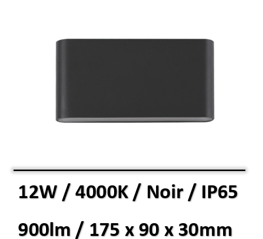 applique-led-klausen-noir