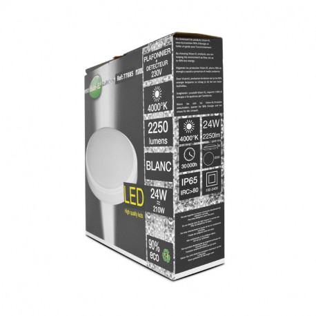 plafonnier-led-blanc-ø330-24w-4000°k-avec-détecteur