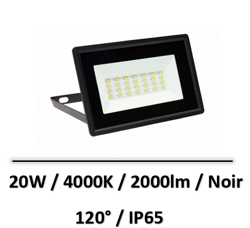 projecteur-led-20W-noir-spectrum
