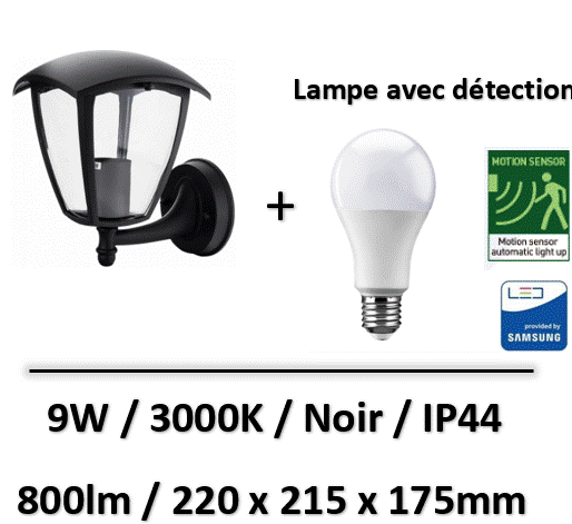 applique-led-noir-optonica