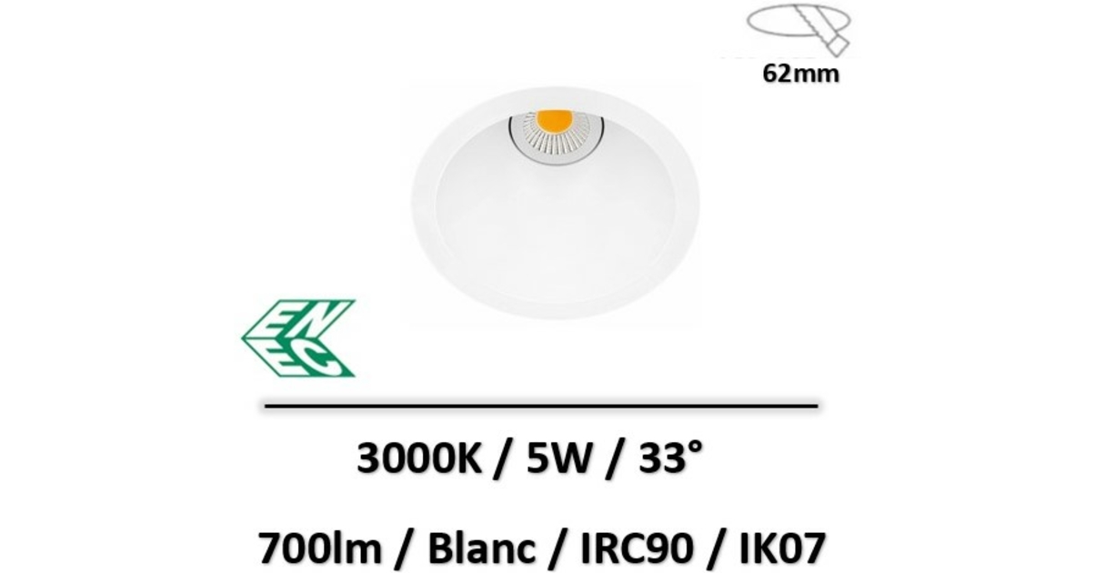 ARKOSLIGHT SWAP asymetrique spot LED UGR<19