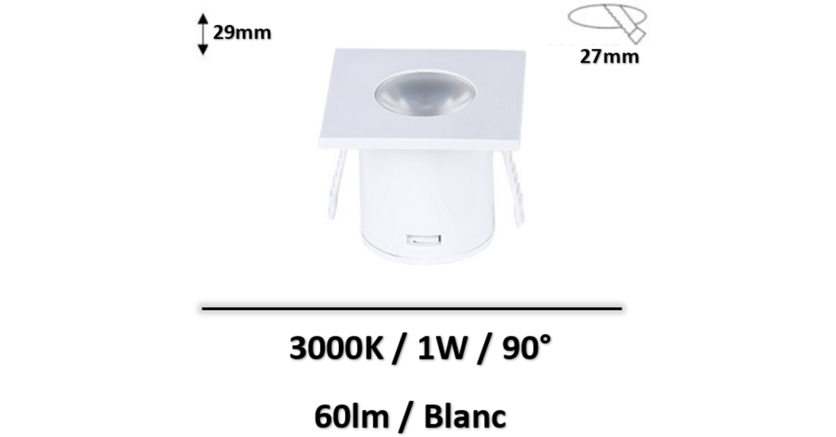 Plafonnier Carré LED 24W CAMILLUS Blanc SwithDimmer - Foto 10