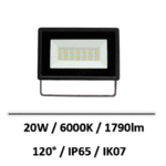 projecteur-led-spectrum-led-noir-6000K