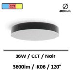 plafonnier-led-noir-36W