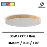 plafonnier-led-bois-36W