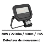 projecteur-led-ledvance-10W-noir-detecteur
