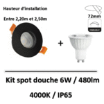 spot-led-douche-IP65-noir