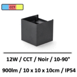applique-led-noir-angle-reglable