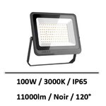 projecteur-led-100W-3000K-noir