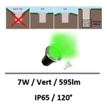 spot-led-encastre-vert