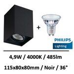 spot-led-saillie-noir-6W