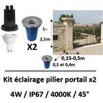 spot-led-gris-4W-portail