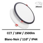 plafonnier-led-noir-blanc-18W