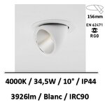 spot-led-escargit-blanc