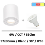 spot-led-saillie-IP65-blanc