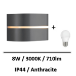 applique-led-nordlux-gris