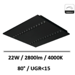 dalle-led-noir-22W