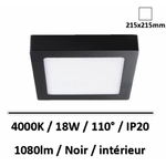 spot-carre-noir-kanlux-18W-4000K