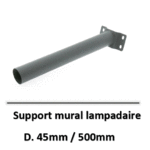 support-mural-lampadire