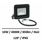 projecteur-led-10W-4000K-noir
