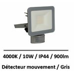 projecteur-mouvement-10W-gris