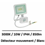 projecteur-10W-detecteur-mouvement-blanc