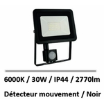 projecteur-30W-detecteur-noir-6000K