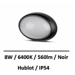 hublot-ovae-noir-led-8W