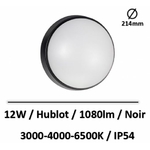 hublot-led-noir-12W-CCT-Rond