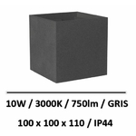 applique-led-10W-Anthracite-arlux-3000K