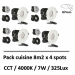 pack-cuisine-8m2-spots-led-7W