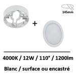 spot-led-blanc-12W-3000K-surface-encastré