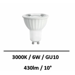lampe-led-GU10-6W-10°-3000K