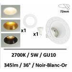 spot-led-encastre-xanlite-blanc-noir-or