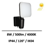 projecteur solaire avec détecteur de mouvement