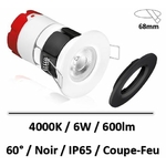 spot-led-encastre-coupe-feu-noir-6W