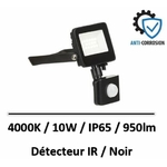 projecteur-led-detecteur-IR-10W-noir