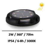 Balise Solaire Clignotante LED - Avertissement Rouge/bleu Ou Jaune, étanche, Base Magnétique - Pour Chantier, Parking