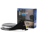 2pcs Balise De Signalisation Lumineuse,LED Lamp D'Avertissement USB Rechargeable Avec Base Magnétique/Sac De Rangement (Bleu