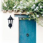 Farol de jardín brazo reversible Serie Bagan E27 IP44 Negro (1)