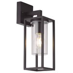 Farol de jardín brazo arriba-abajo Serie Betka E27 Negro