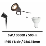 applique-led-6W-3000K-noir