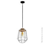 [000705241] Suspension type cage E27 1 M noire