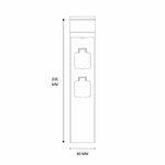 borne-filaire-led-noire-en-aluminium-ip44-2-prises-230v-600-lumens-cct-blanc-chaud-neutre-froid